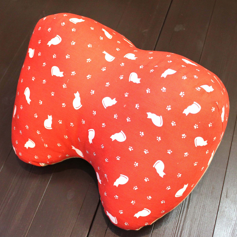 ねこ(柿色) ぼかし(砂色)