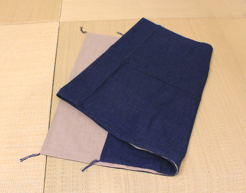 むら糸(鉄紺) むら糸(丁字茶)